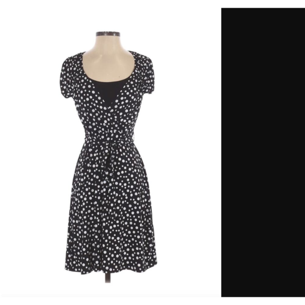 Style&Co black Pokla dot Casual Dress S - SMALL